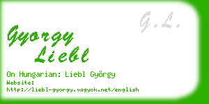 gyorgy liebl business card